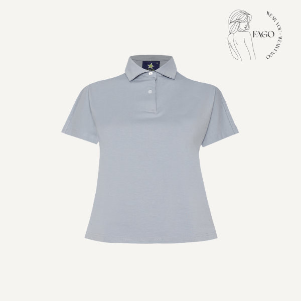 Áo Polo Xanh Pastel Tay Ngắn Thời Trang